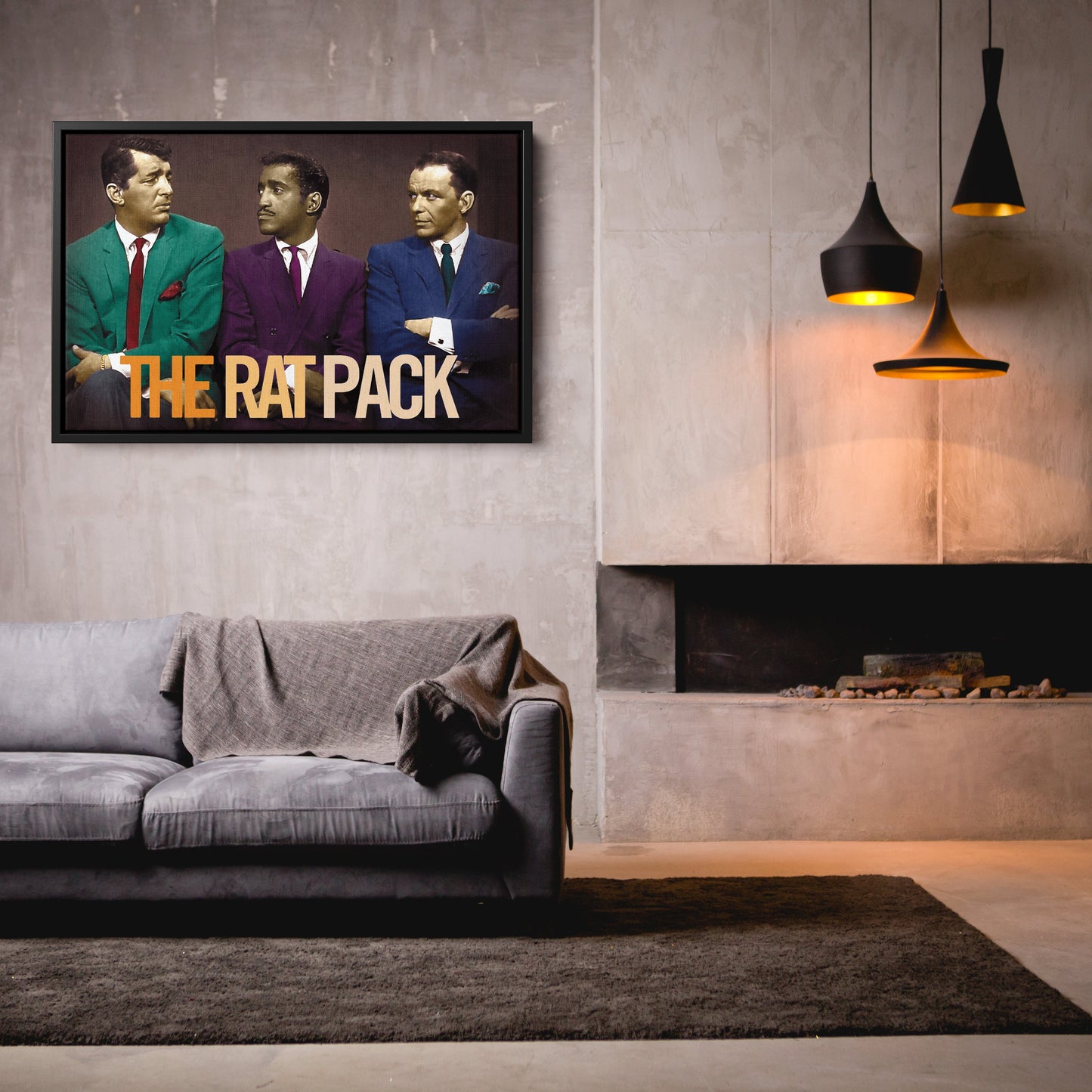 Rat Pack Canvas – Sinatra, Dean & Sammy Classic Wall Art Decor