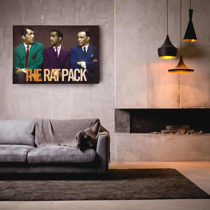 Rat Pack Canvas – Sinatra, Dean & Sammy Classic Wall Art Decor