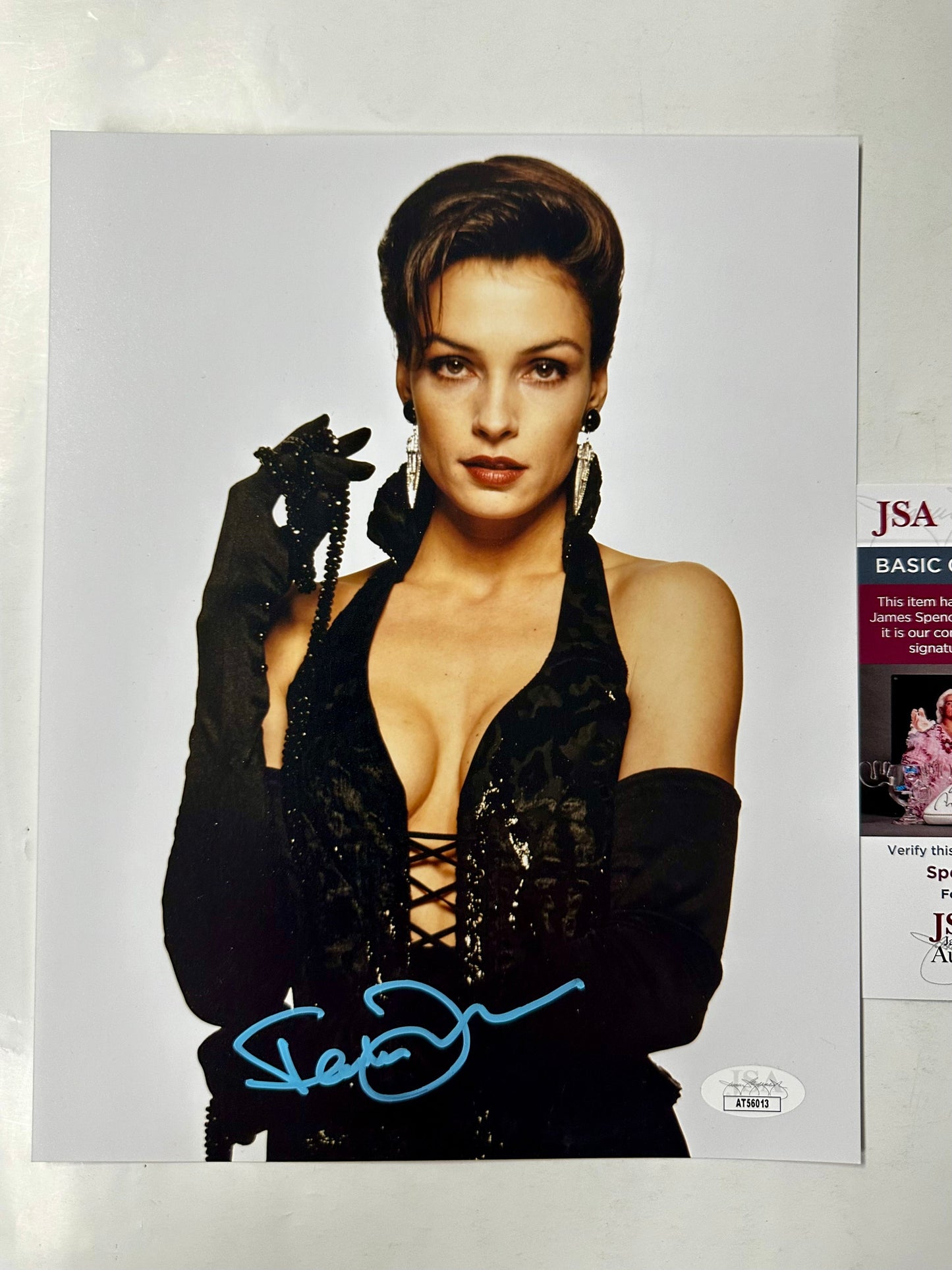 Famke Janssen Signed 007 James Bond Xenia Onatopp 8x10 Photo With JSA COA