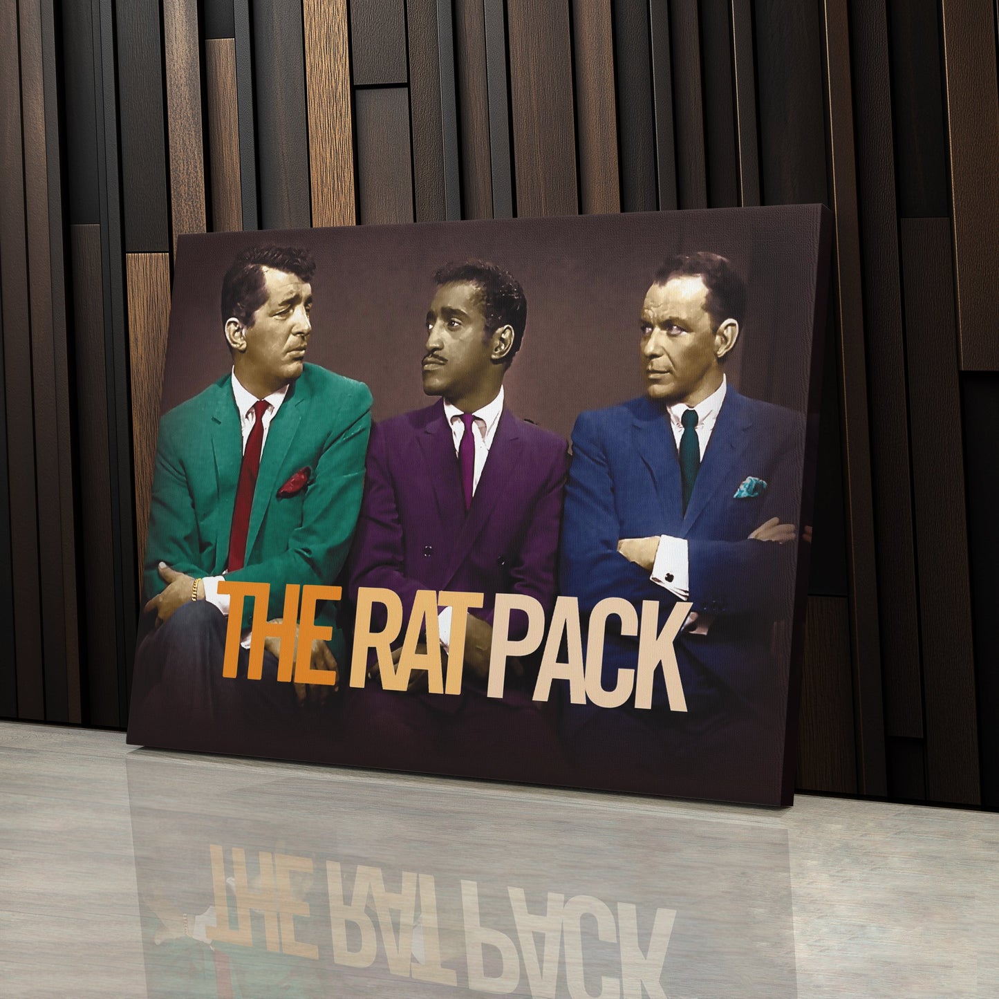 Rat Pack Canvas – Sinatra, Dean & Sammy Classic Wall Art Decor