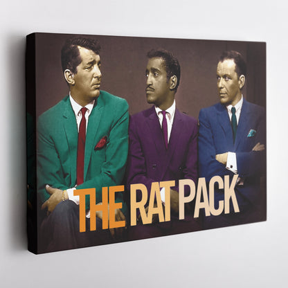 Rat Pack Canvas – Sinatra, Dean & Sammy Classic Wall Art Decor