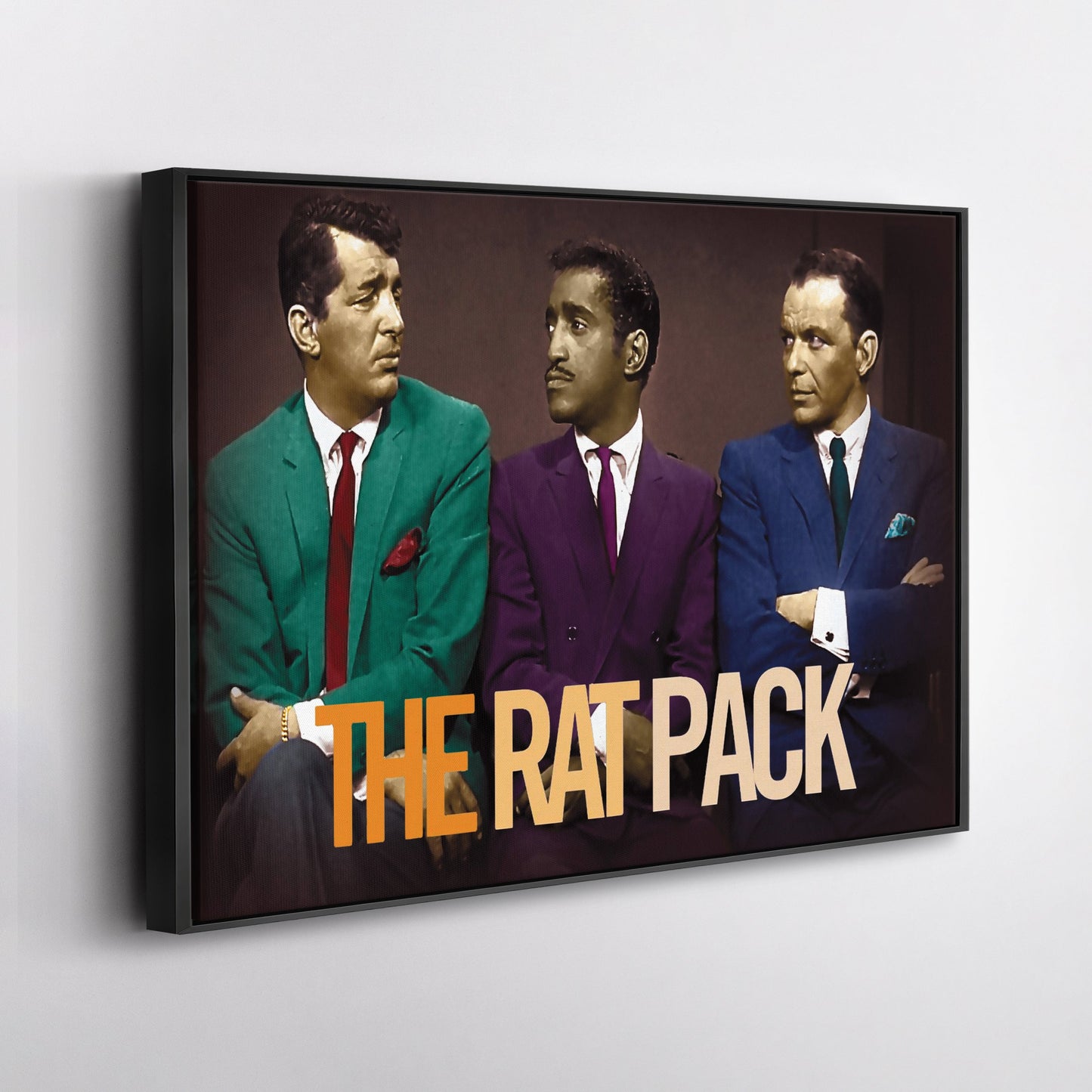Rat Pack Canvas – Sinatra, Dean & Sammy Classic Wall Art Decor