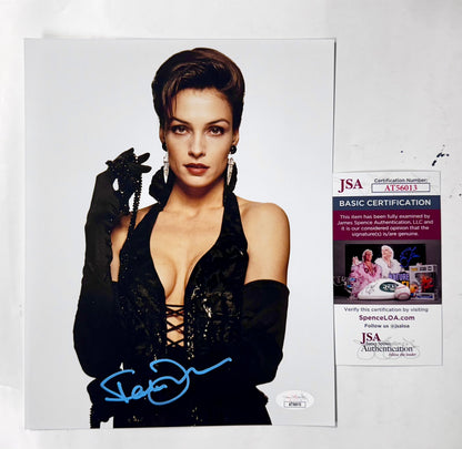 Famke Janssen Signed 007 James Bond Xenia Onatopp 8x10 Photo With JSA COA
